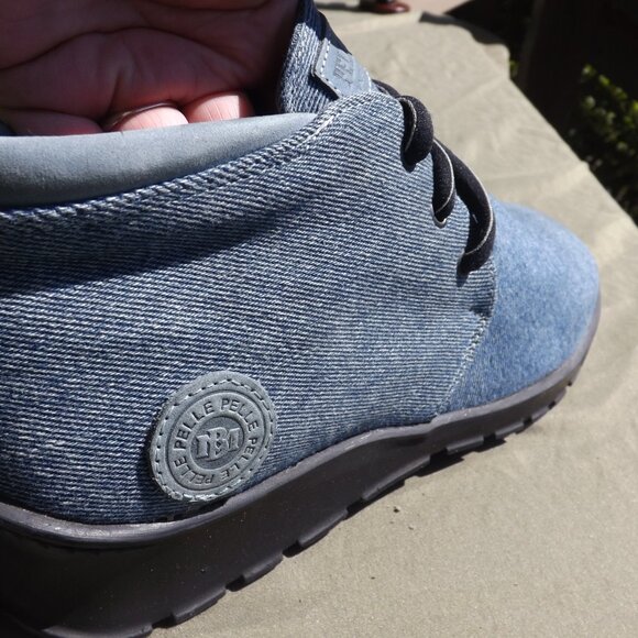 Pelle Pelle mens blue denium chukka boots shoes size US 8 NWOB main image 5